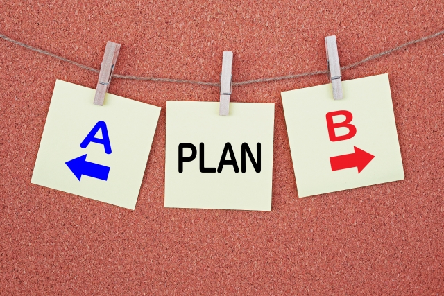 2つのプランがあることをイメージ